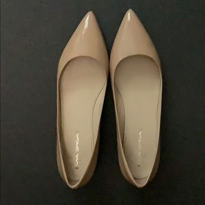 Via Spiga Nude Patent Pointy Flat